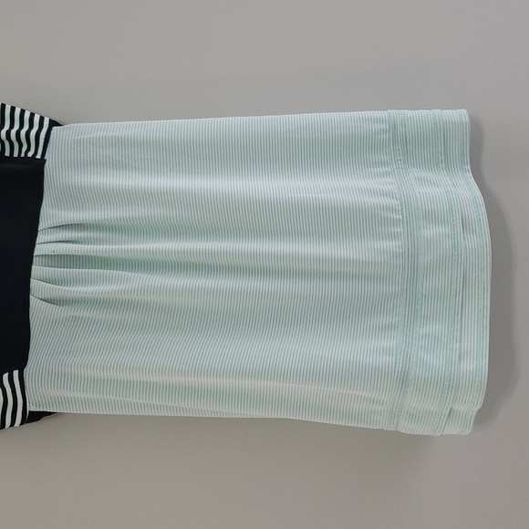 Lululemon Athletica Run Back On Track Tank Top Women 10 Mint Moment Black Stripe - Picture 3 of 14